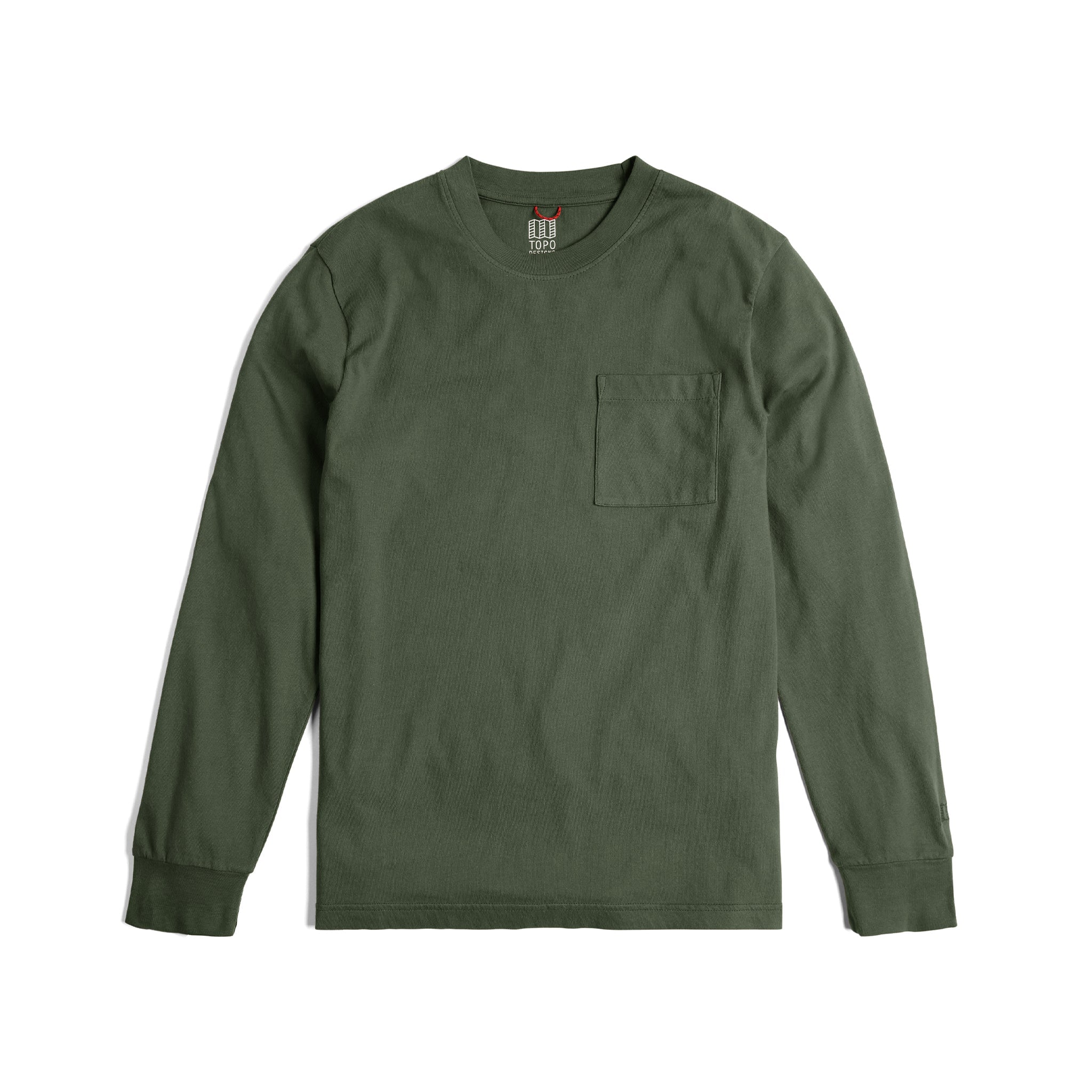 Dirt Pocket Tee L/S in "Olive"