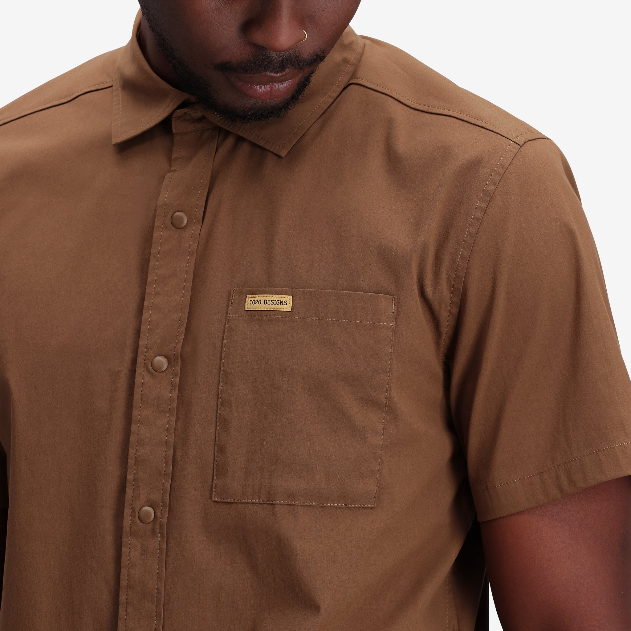 Global Shirt Short Sleeve Mens in "Desert Palm"