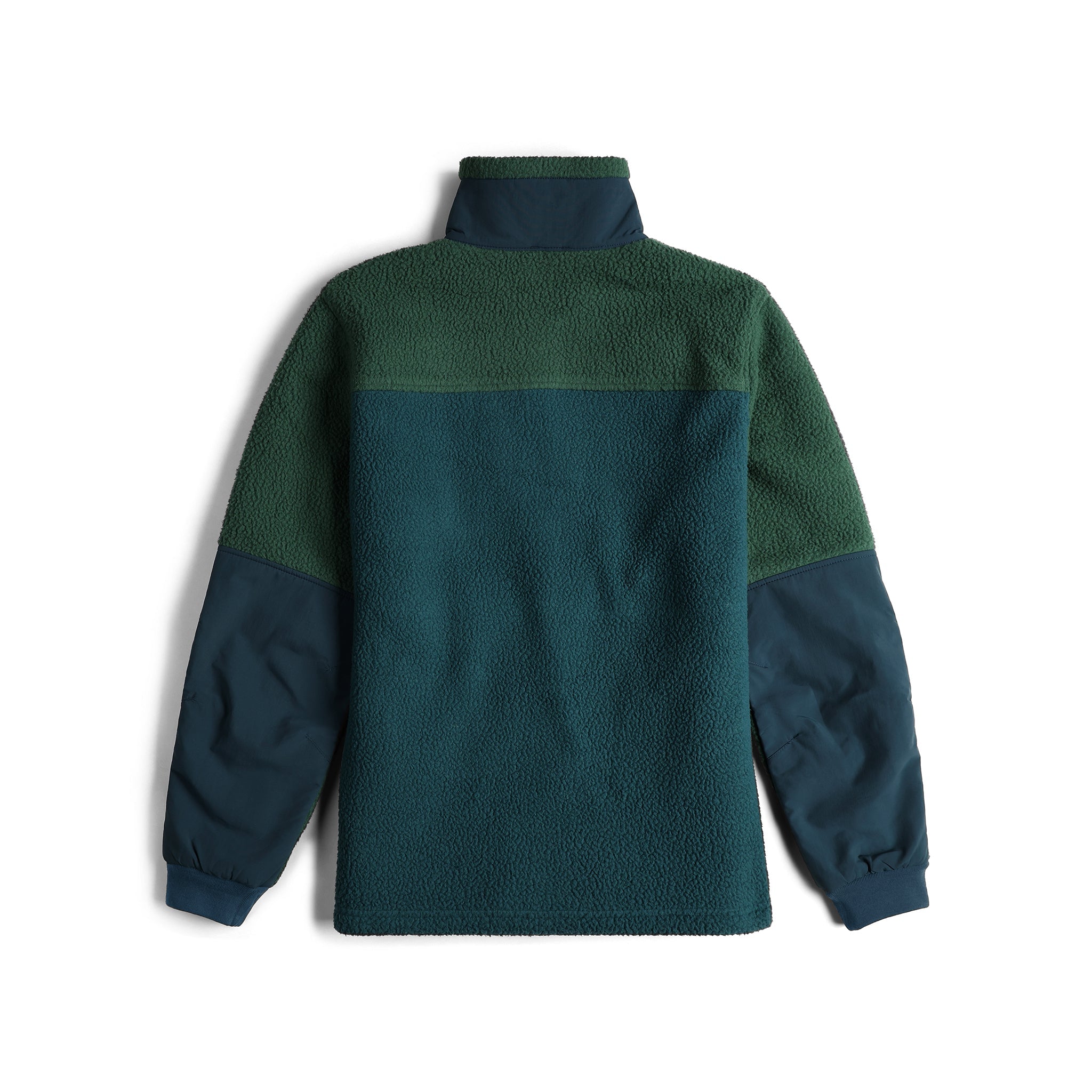 M Mountain Fleece Pullover in "Forest / Pond Blue"