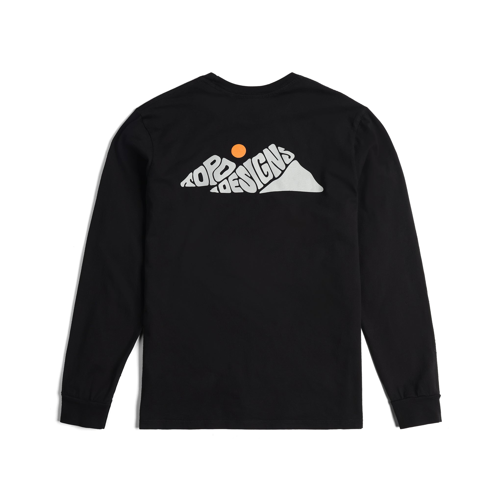 Rugged Peaks Longsleeve Graphic Tee in "Black"