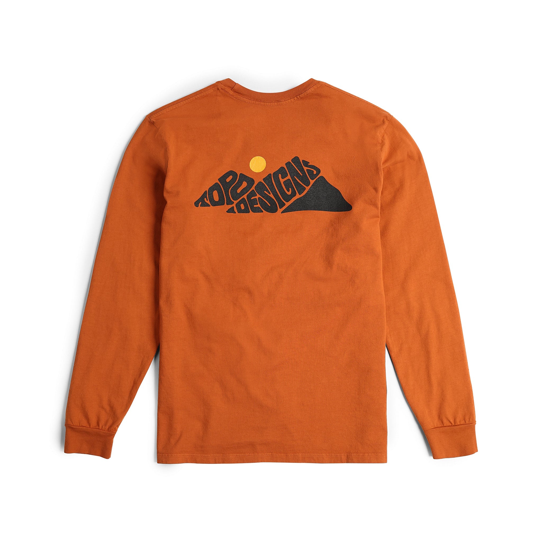 Rugged Peaks Longsleeve Graphic Tee in "Clay"