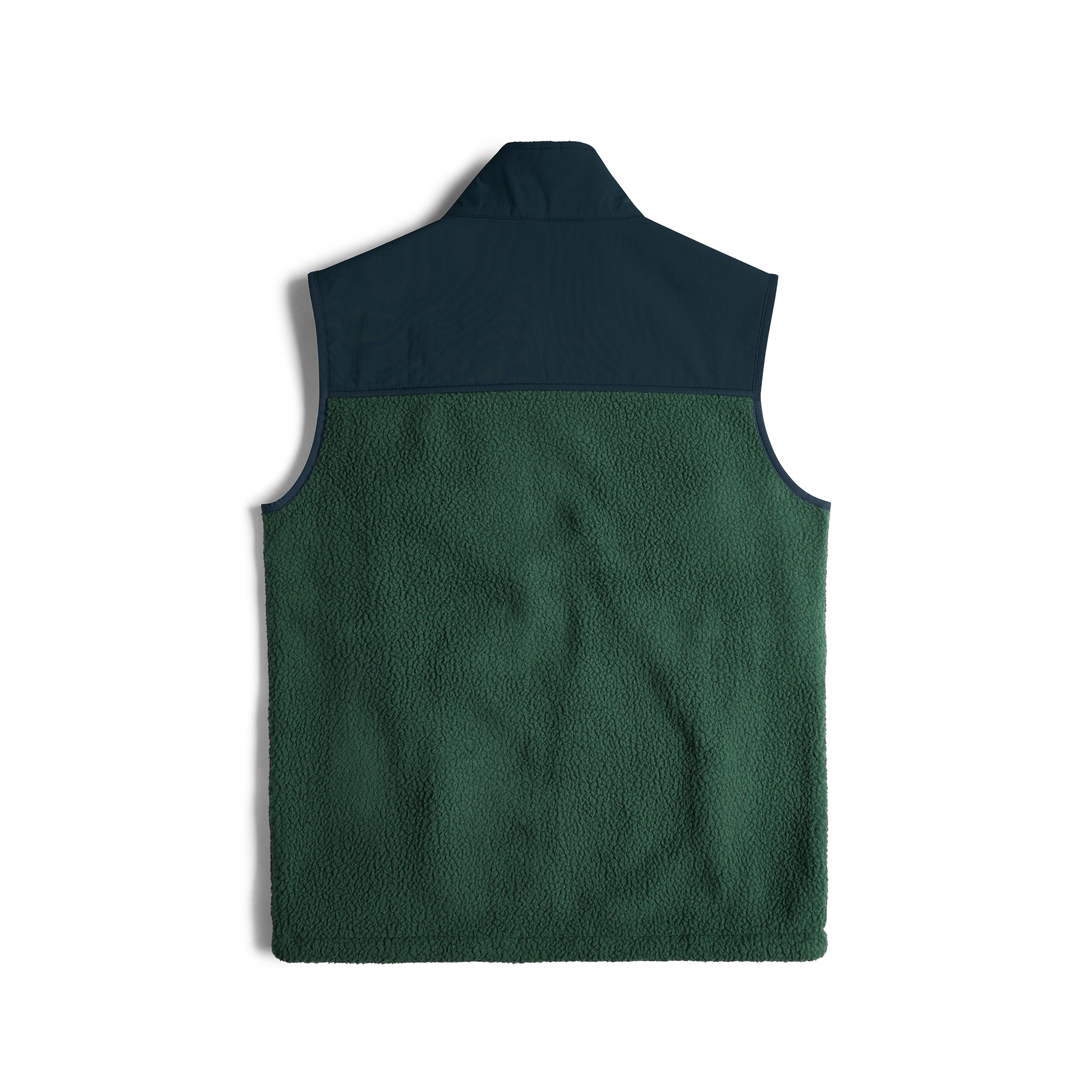 Subalpine fleece vest in "Forest / Pond Blue"