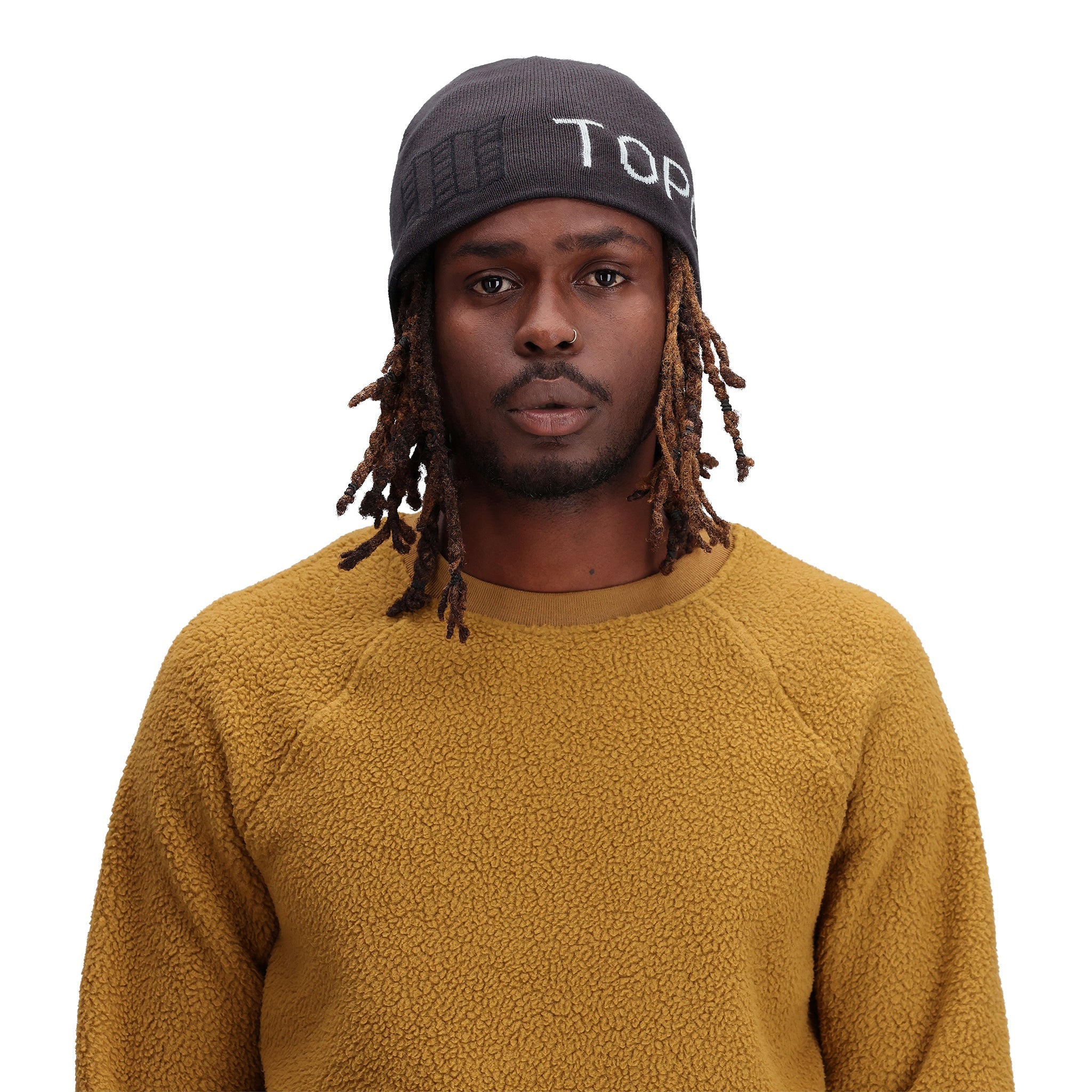 Topo Designs Slim Fitted Beanie "Black / Charcoal"