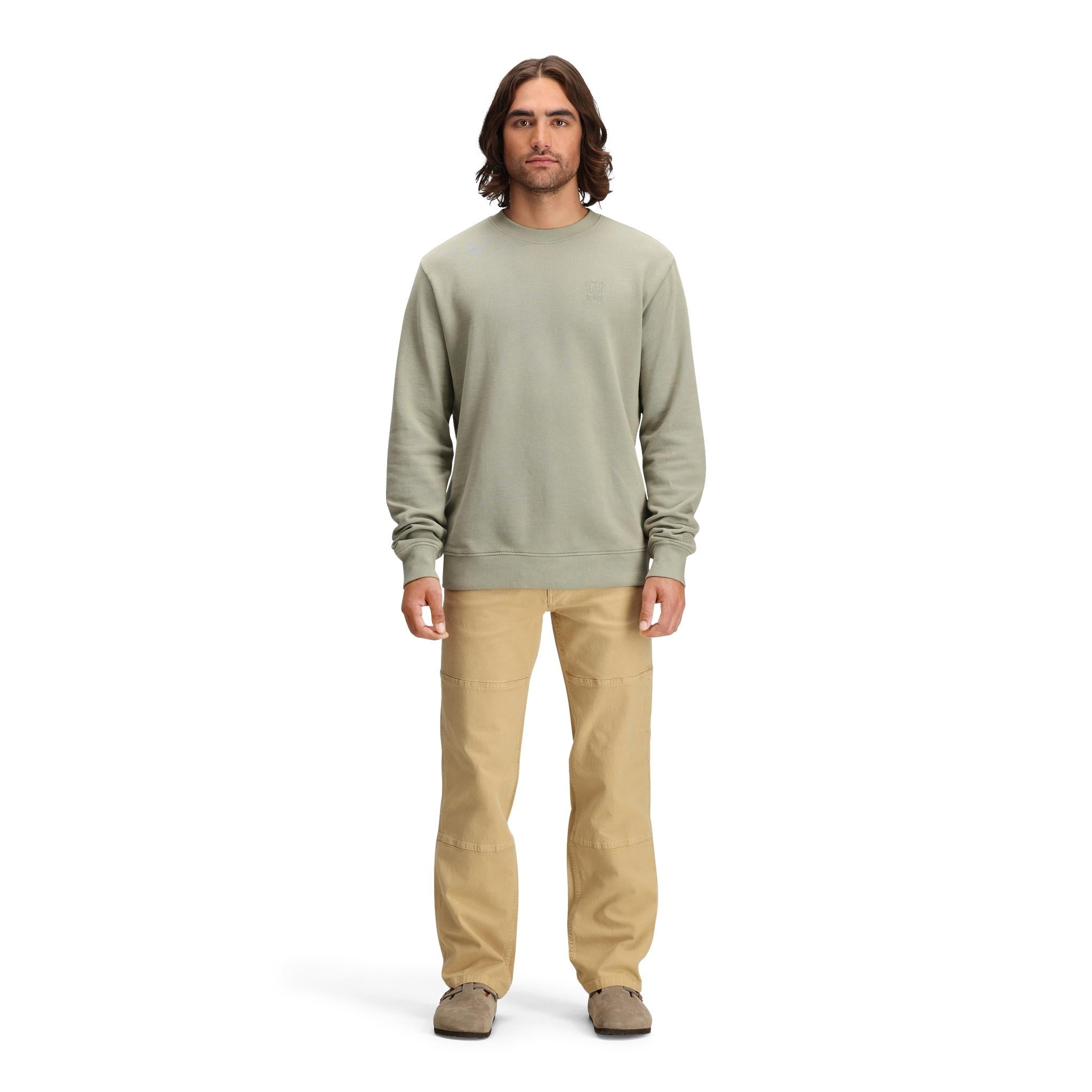 General front model shot of Topo Designs Dirt Utility Pants - Men's  in "Sahara"