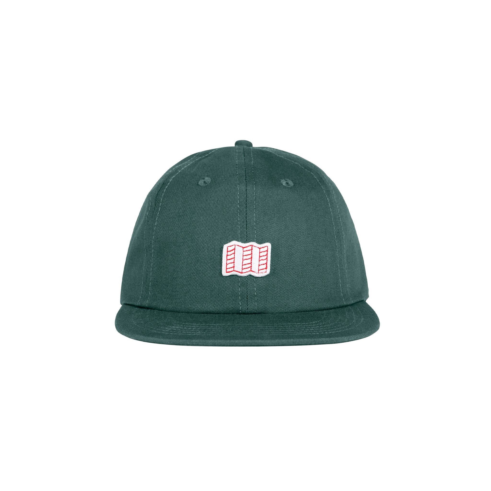 Full front product shot of the mini map hat in "Forest".