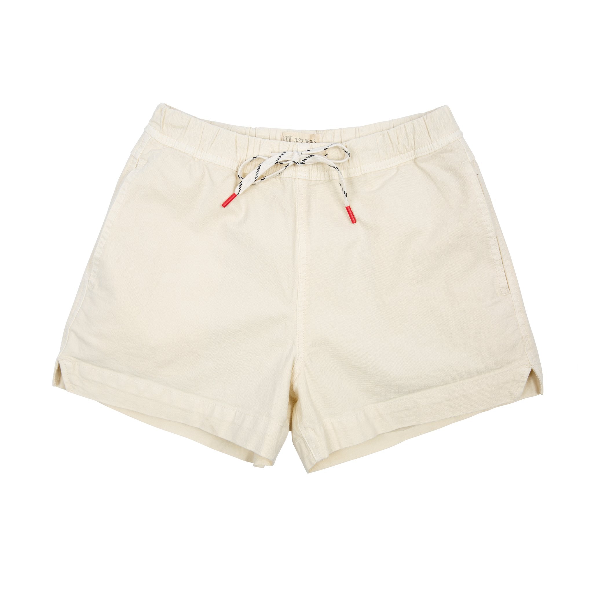 Topo Designs Women's Dirt Shorts in Natural white.