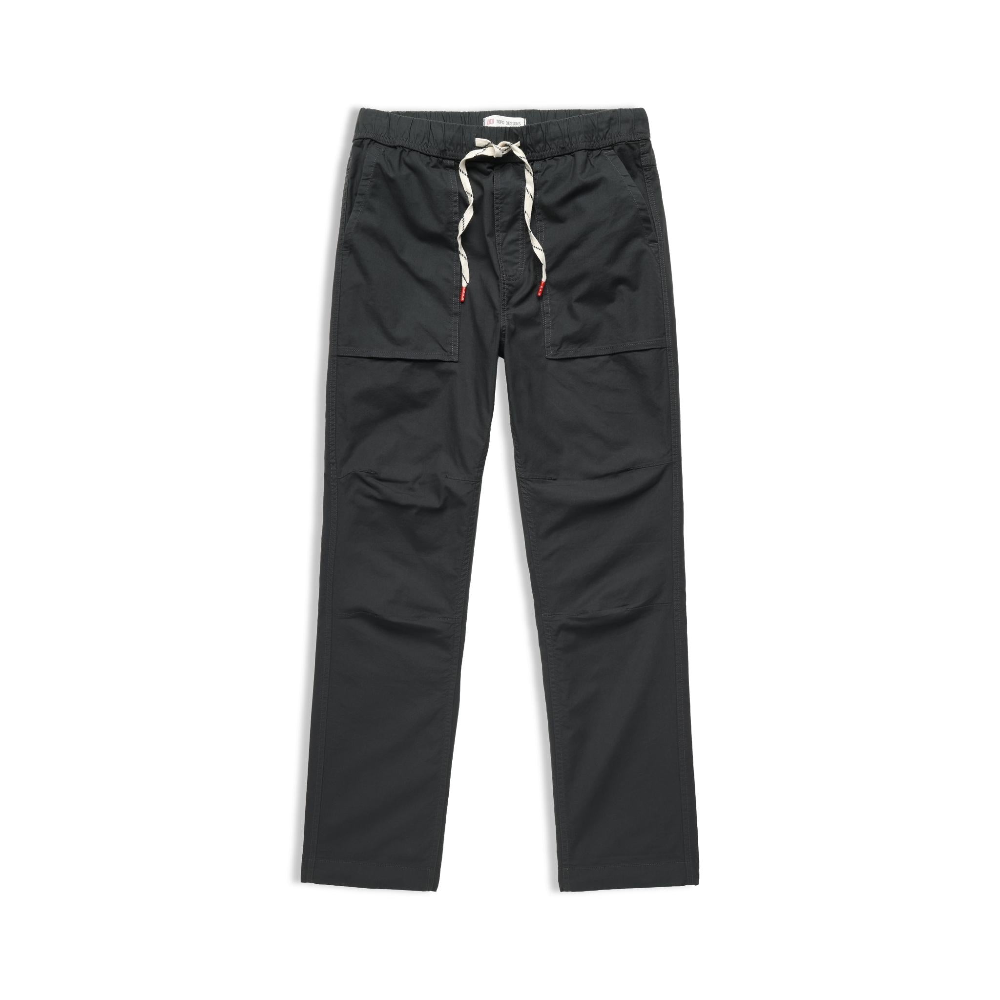 Front View of Topo Designs Desert Pants - Men's in "Asphalt"