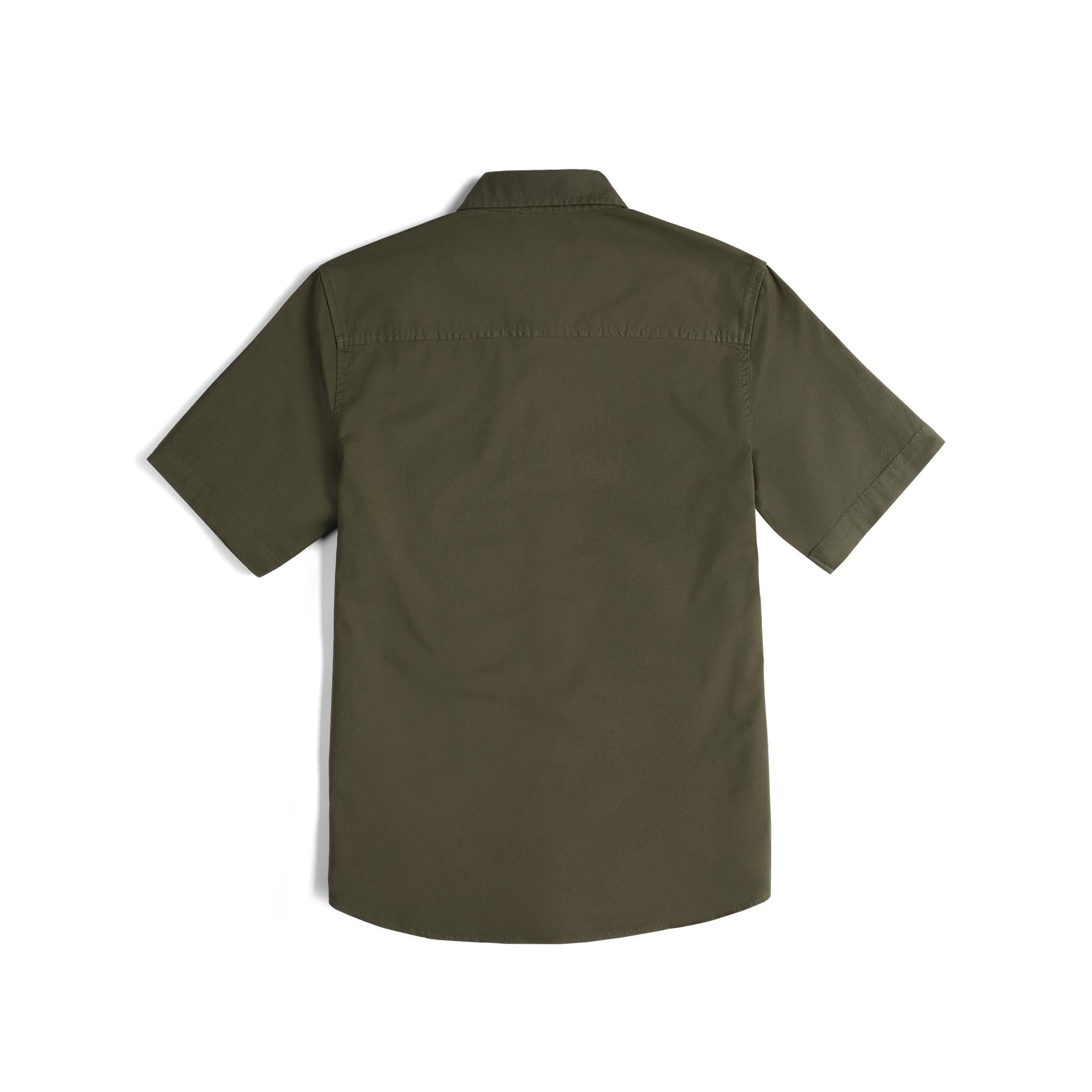 Back View of Topo Designs Dirt Desert Shirt Ss - Men's in "Beetle"