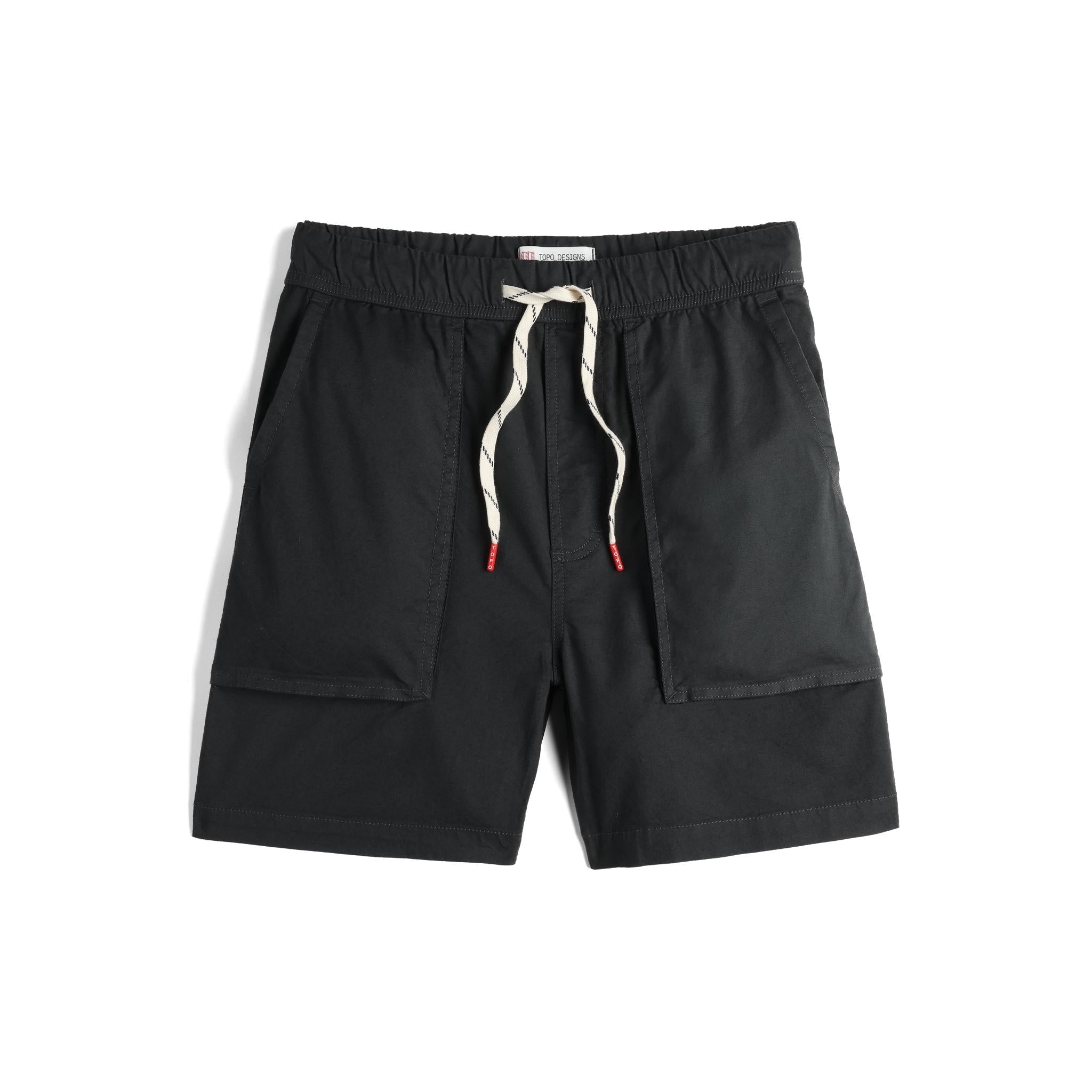 Front View of Topo Designs Desert Shorts - Men's in "Asphalt"