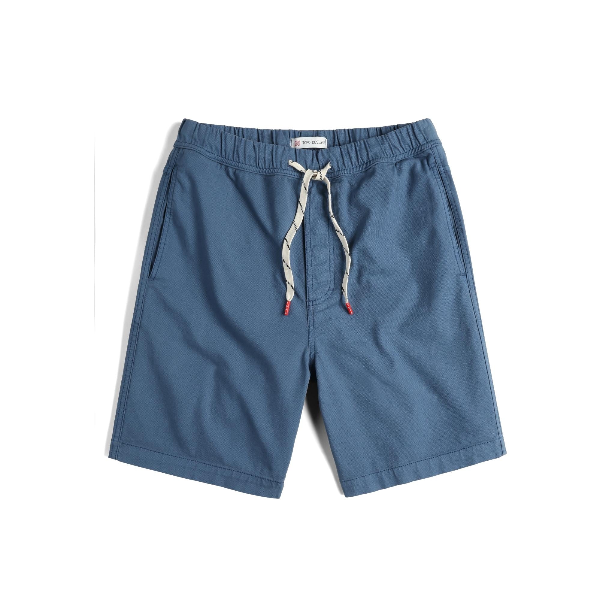 Front View of Topo Designs Dirt Shorts - Men's in "Stone Blue"