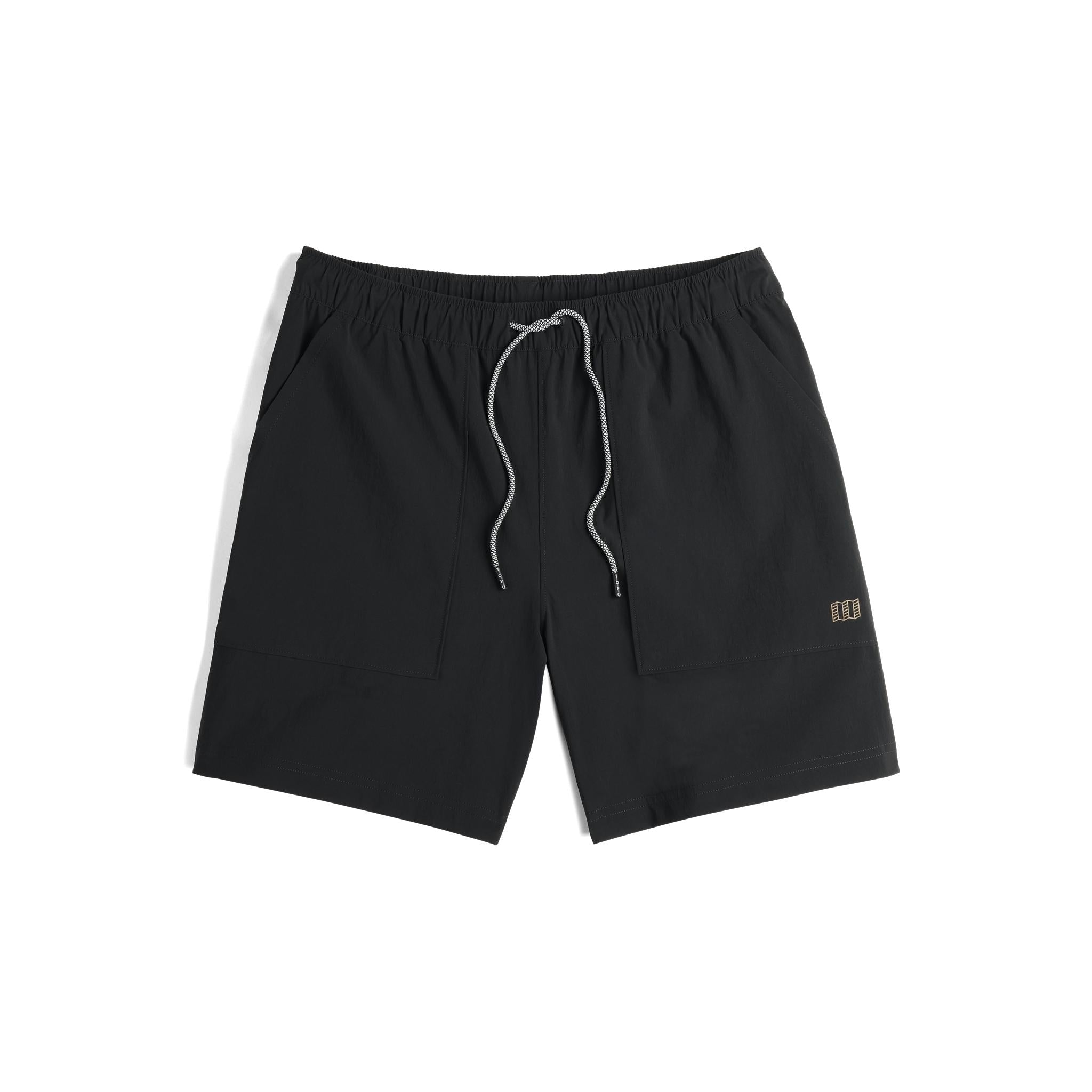 Front View of Topo Designs Mesa Shorts - Men's in "Black"