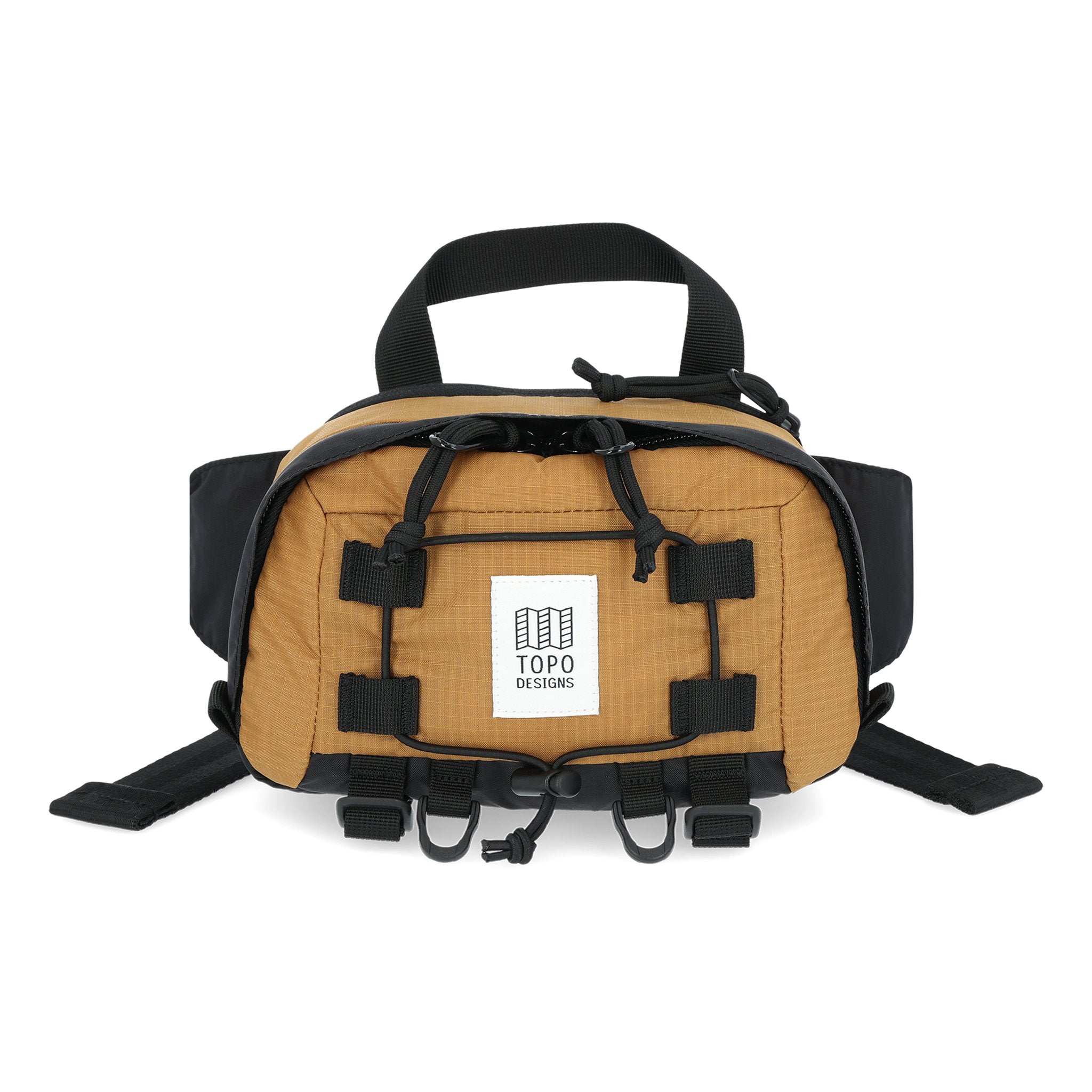 Topo Designs Mountain Hip Pack lumbar bum bag in Khaki brown.