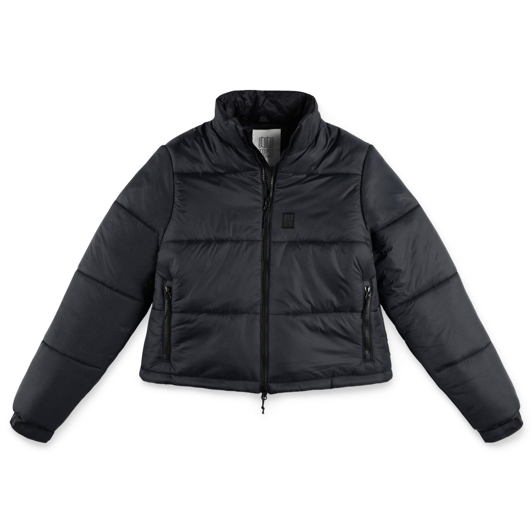 Topo Designs Women's Puffer recycled insulated Jacket in "Black"