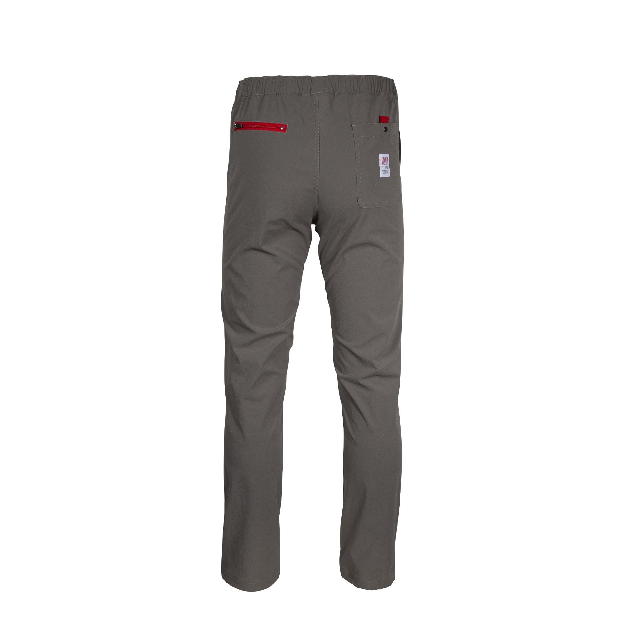 Back product shot of the men's boulder pants in charcoal gray.