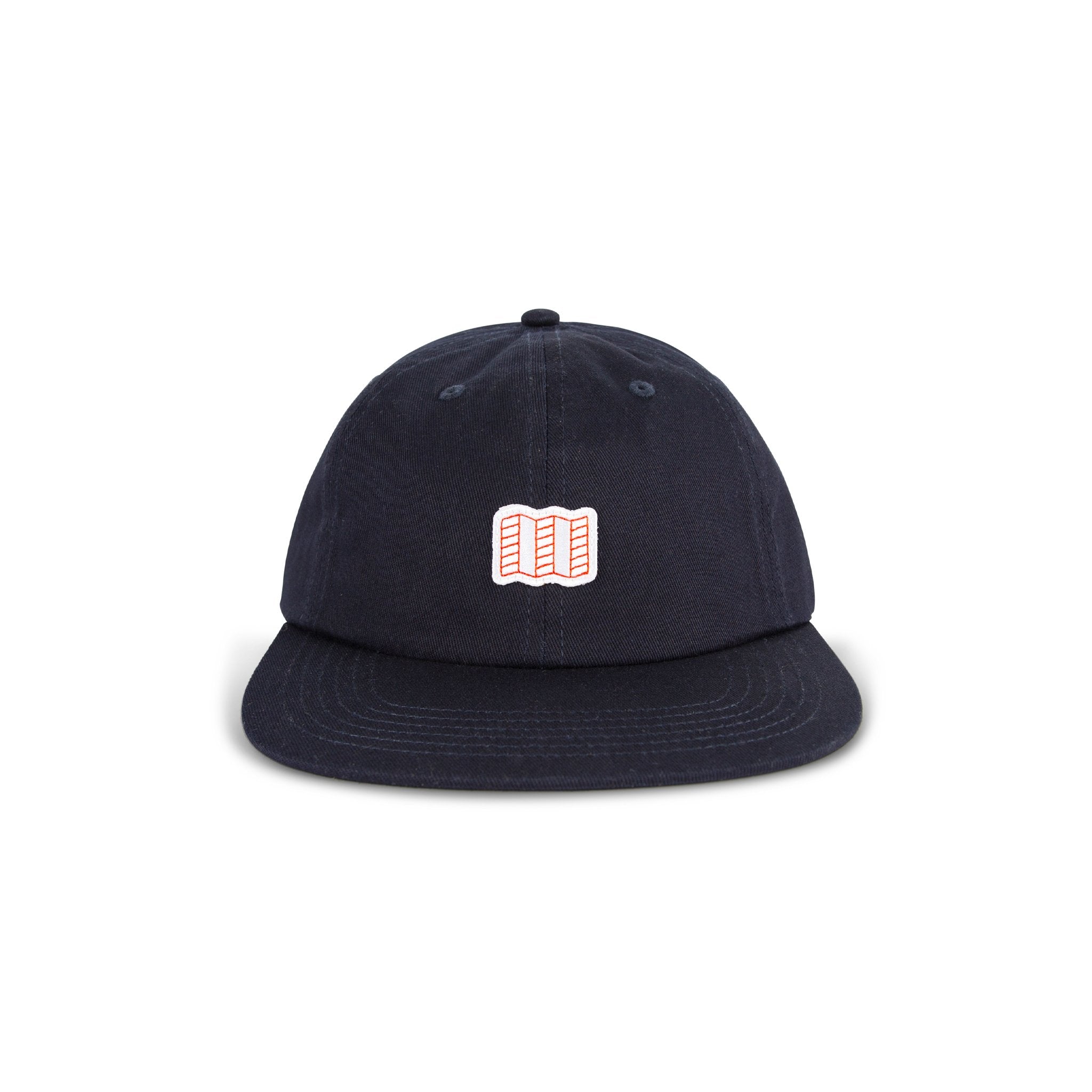 Topo Designs Mini Map logo Hat baseball cap in "Navy" blue.